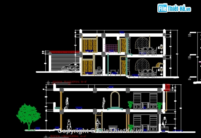 nhà hiện đại,chi tiết nhà ở,cad nhà đẹp