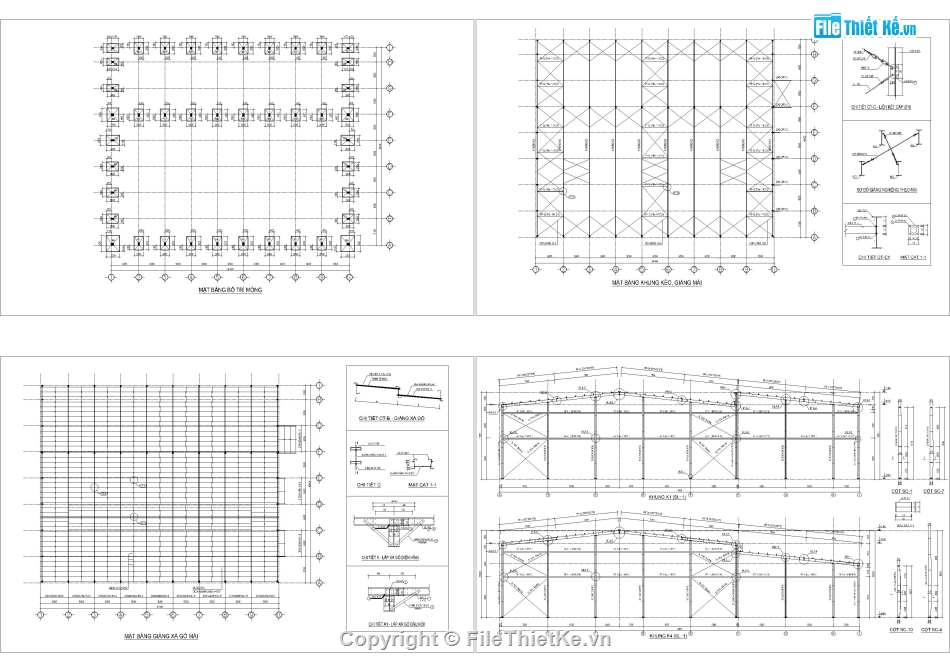 Thiết kế nhà xưởng 45x55m,File Autocad nhà kho 55x45m,Kết cấu nhà xưởng khung thép 1 tầng,Nhà kho khung Zamil,Bản vẽ nhhà máy khung thép tiền chế,Kiến trúc nhà xưởng khung thép 1 tầng