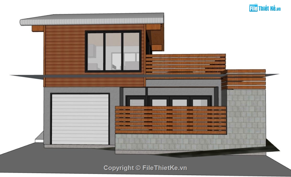 biệt thự  su,sketchup biệt thự,model su biệt thự