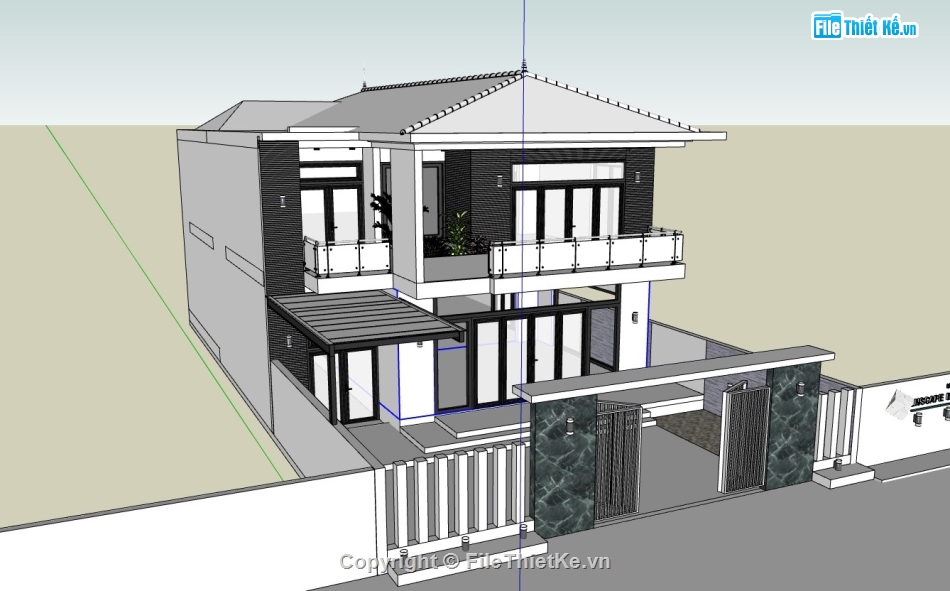 biệt thự 3 tầng,model su biệt thự,model su biệt thự 3 tầng