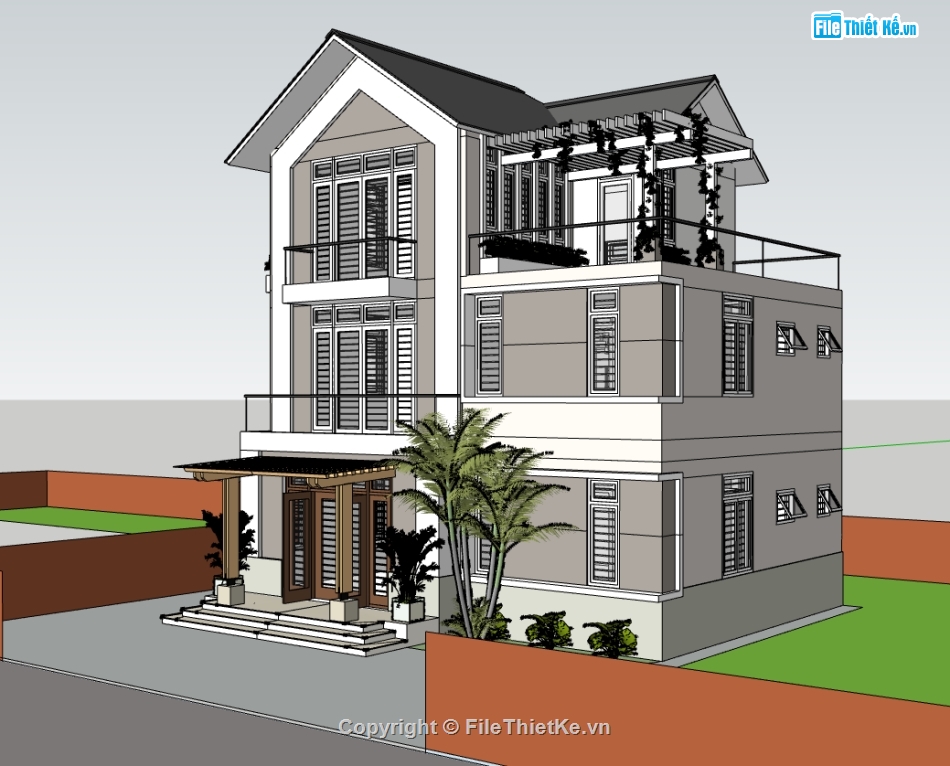 biệt thự 3 tầng,biệt thự sketchup,sketchup biệt thự,sketchup biệt thự 3 tầng,biệt thự  3 tầng,biệt thự 3 tầng sketchup