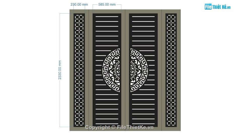 Mẫu cổng 4 cánh cnc,cổng đẹp 4 cánh,file cnc cổng 4 cánh