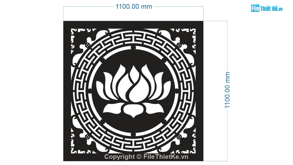 hoa sen cnc,cnc hoa sen vuông,file cnc hoa sen vuông