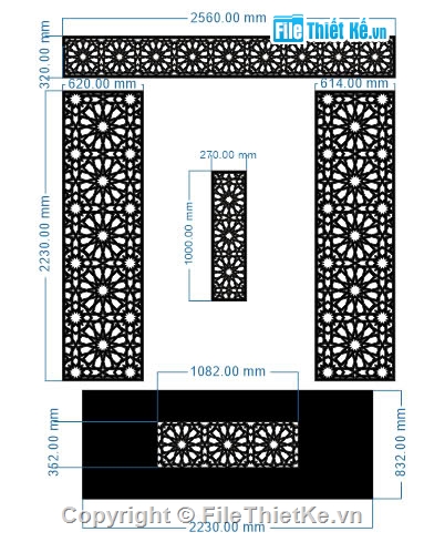 file cnc vách cổng hoa văn,vách cổng hoa văn,file vách cổng hoa văn