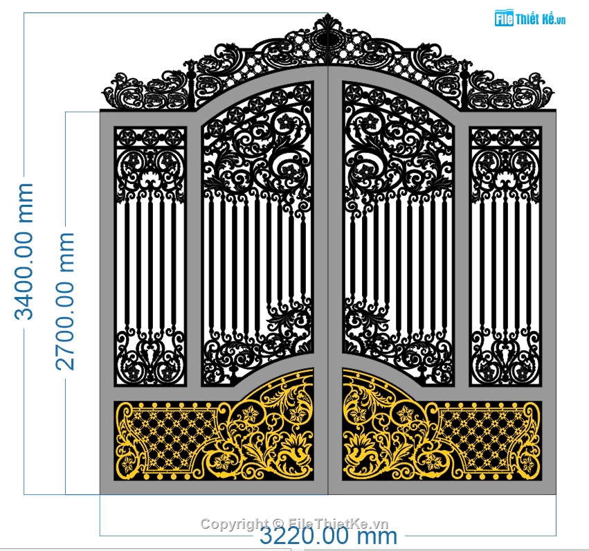 cổng 2 cánh cnc,file cnc cổng 2 cánh,mẫu cnc cổng 2 cánh