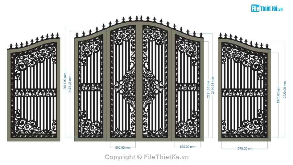 cổng đẹp 4 cánh,file cnc cổng 4 cánh,mẫu cổng 4 cánh,cổng 4 cánh và 1 cánh
