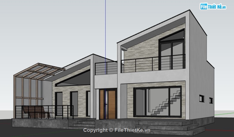 su nhà 2 tầng,model su nhà 2 tầng,sketchup nhà 2 tầng