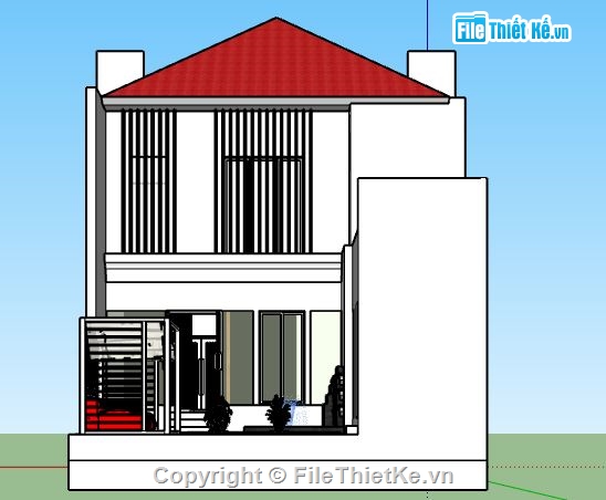 mẫu nhà 2 tầng,mẫu su nhà 2 tầng đẹp,model su nhà 2 tầng