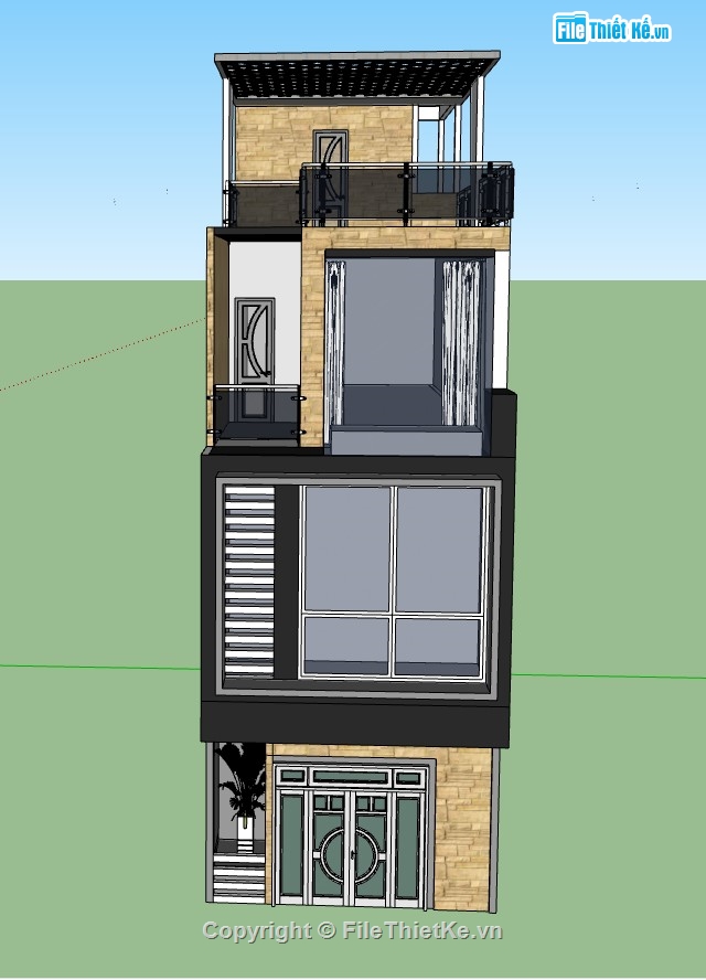 4 tầng,nhà 4 tầng,model su nhà 4 tầng