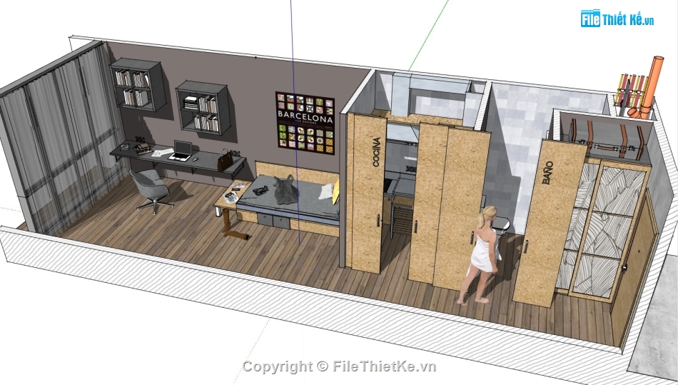 model su nhà container,file 3d nhà container,mẫu nhà container