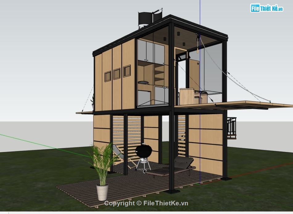 model su nhà nghỉ dưỡng,sketchup nhà nghỉ dưỡng,su nhà nghỉ dưỡng