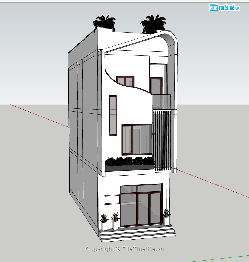 nhà phố 3 tầng,su nhà phố 3 tầng,model su nhà phố 3 tầng