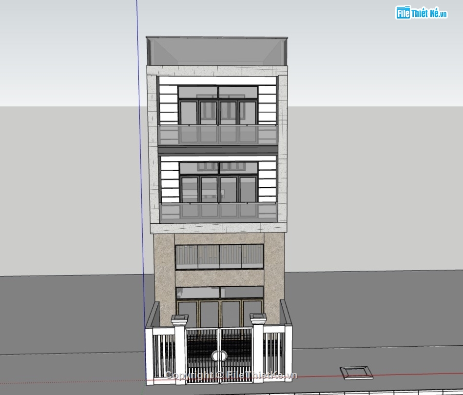 nhà phố 3 tầng,su nhà phố,model su 3 tầng đẹp