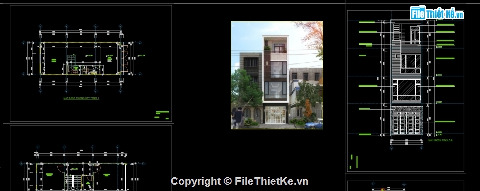 Mẫu nhà phố,thiết kế nhà 4 tầng đẹp,thiết kế nhà phố