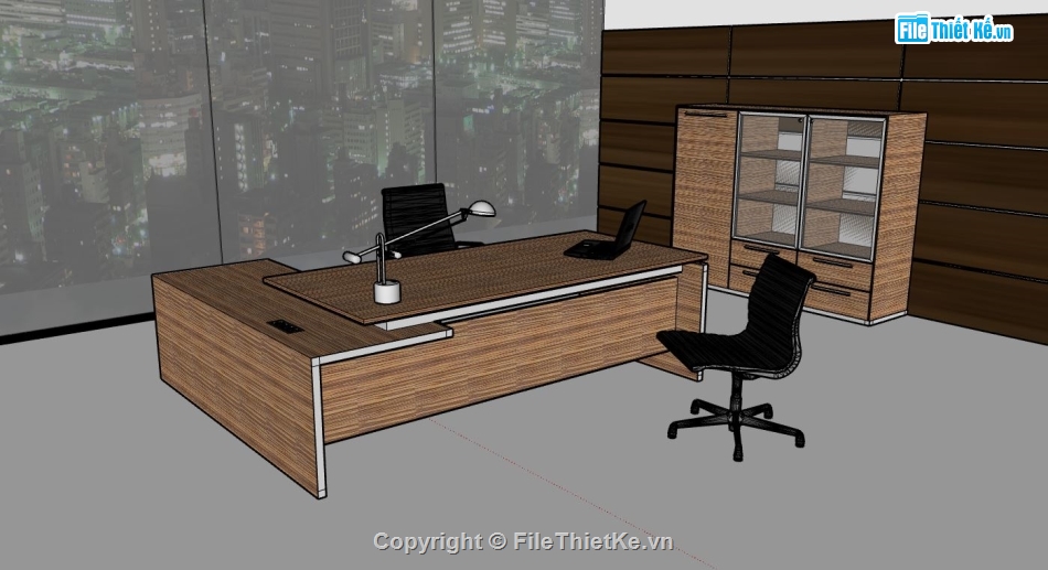 file sketchup phòng làm việc,phòng làm việc,phòng làm việc file sketchup,sketchup phòng giám đốc