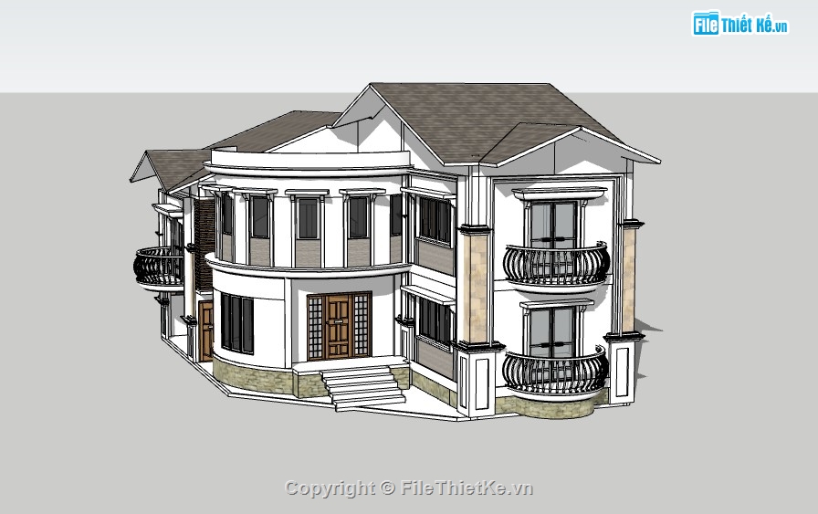 biệt thự 2 tầng,biệt thự sketchup,sketchup biệt thự,sketchup biệt thự 2 tầng,biệt thự  tầng,biệt thự  sketchup