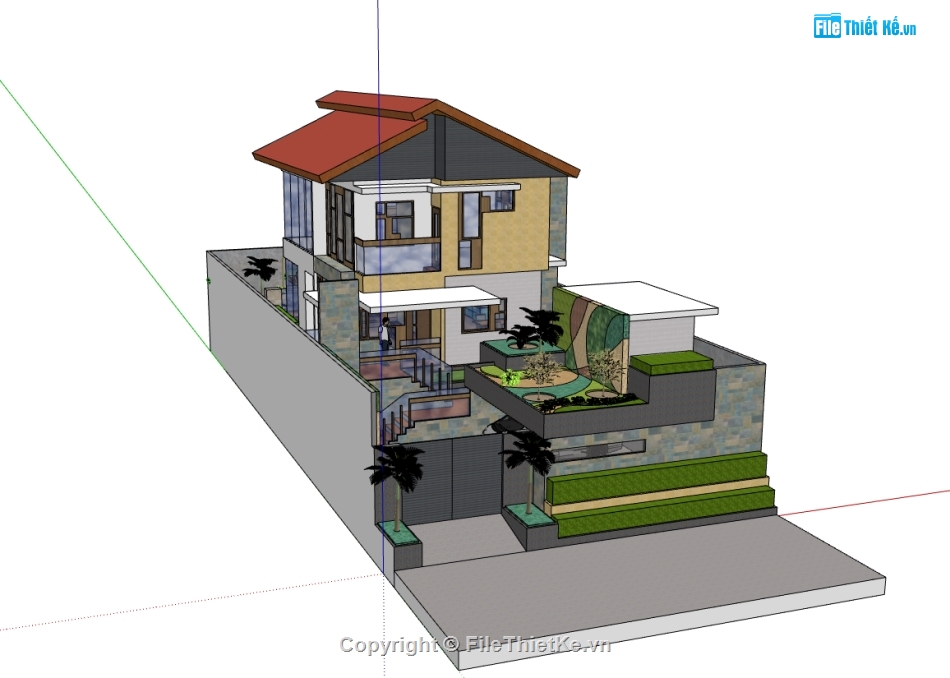 sketchup biệt thự,sketchup biệt thự 3 tầng,biệt thự 3 tầng sketchup,biệt thự 3 tầng,biệt thự sketchup