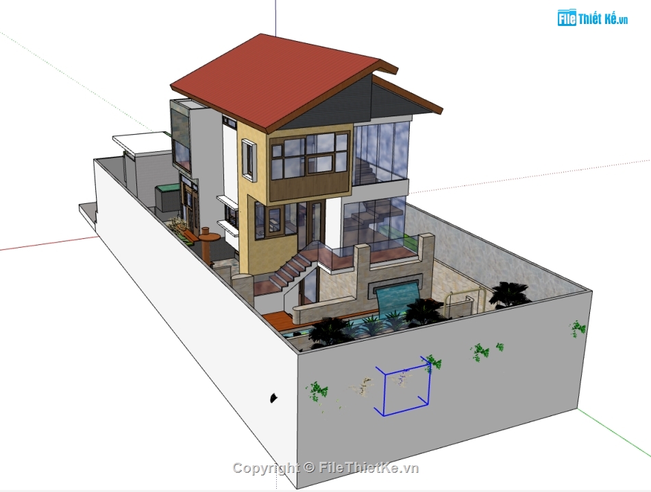 sketchup biệt thự,sketchup biệt thự 3 tầng,biệt thự 3 tầng sketchup,biệt thự 3 tầng,biệt thự sketchup