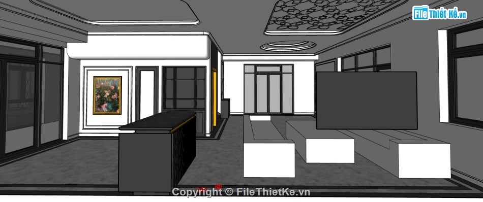 sketchup nội thất,File sketchup nội thất,Model sketchup nội thất,Model nội thất sketchup,full nội thất