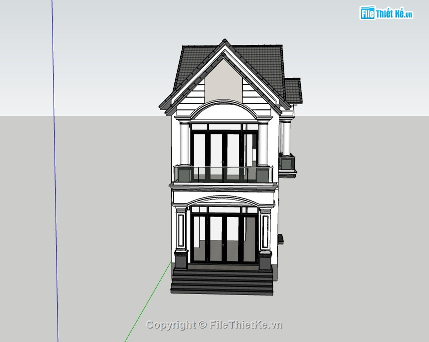 nhà phố 2 tầng,su nhà phố,sketchup nhà phố,su nhà phố 2 tầng,sketchup nhà phố 2 tầng