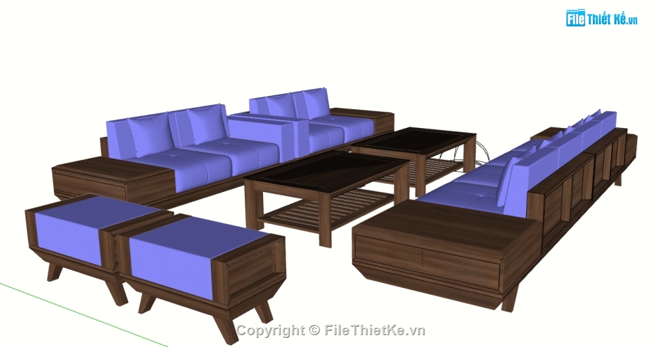 sketchup sofa đồng gia,file sketchup sofa đồng gia,model sketchup sofa đồng gia