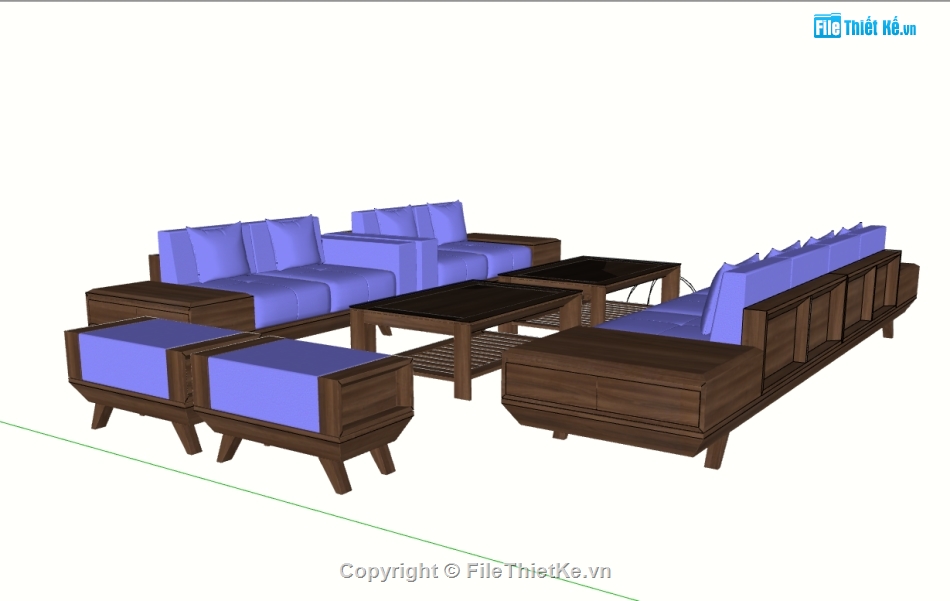 sketchup sofa đồng gia,file sketchup sofa đồng gia,model sketchup sofa đồng gia