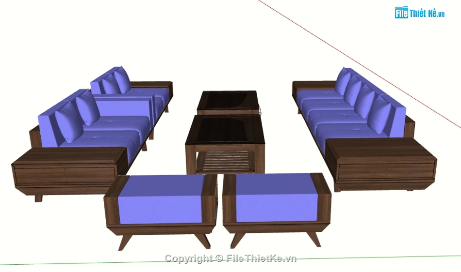 sketchup sofa đồng gia,file sketchup sofa đồng gia,model sketchup sofa đồng gia