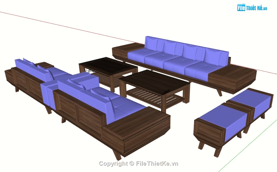 sketchup sofa đồng gia,file sketchup sofa đồng gia,model sketchup sofa đồng gia