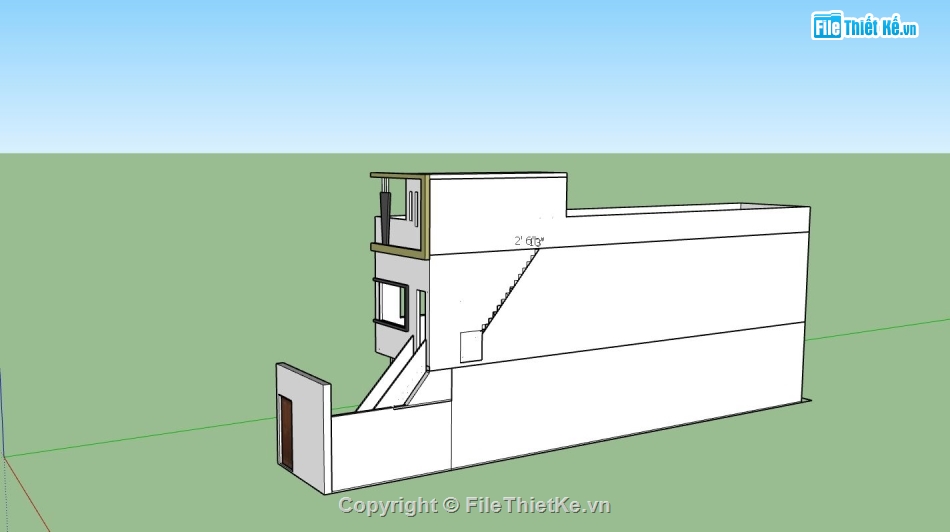 model su nhà phố  2 tầng,mẫu thiết kế nhà phố 2 tầng,phối cảnh nhà phố 2 tầng