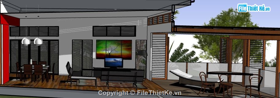 su nội thất nhà phố,nội thất nhà phố file su,model su nội thất nhà phố,sketchup nội thất nhà phố