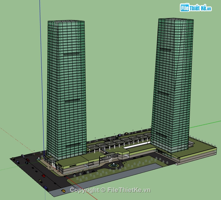 thiết kế chung cư file 3d su,sketchup dựng chung cư cao tầng,chung cư hiện đại model sketchup