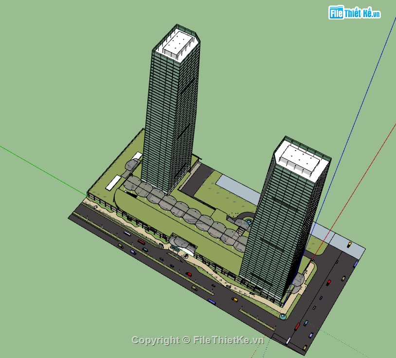 thiết kế chung cư file 3d su,sketchup dựng chung cư cao tầng,chung cư hiện đại model sketchup