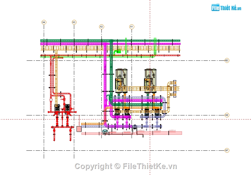 Mô hình,đường ống,phòng 3d,máy bơm,máy