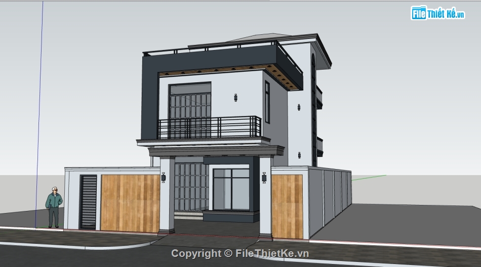 Sketchup nhà phố 2 tầng,model su nhà phố 2 tầng,model sketchup nhà phố 2 tầng,file sketchup nhà phố 2 tầng