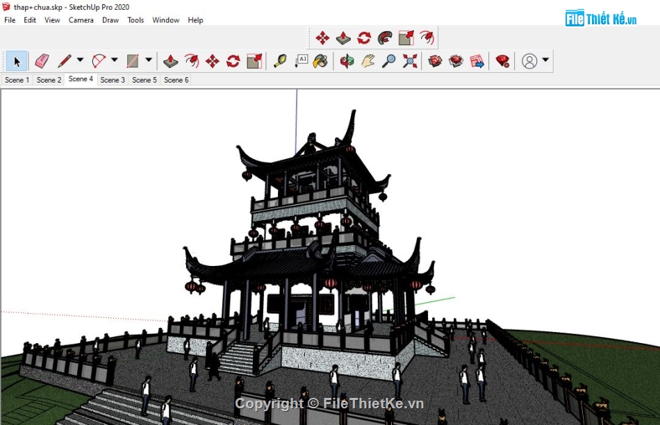 File thiết kế tháp chùa,File su tháp chùa,Model su tháp chùa,3d su tháp chùa