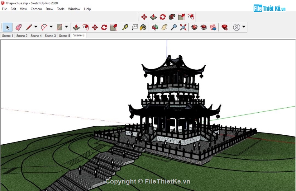 File thiết kế tháp chùa,File su tháp chùa,Model su tháp chùa,3d su tháp chùa