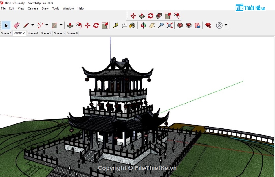 File thiết kế tháp chùa,File su tháp chùa,Model su tháp chùa,3d su tháp chùa