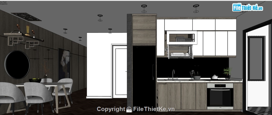 sketchup nội thất căn hộ,sketchup nội thất,căn hộ cao cấp,nội thất căn hộ