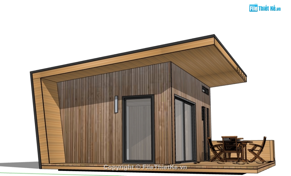 nhà bungalow,file su nhà bungalow,model su nhà bungalow,file sketchup nhà bungalow,sketchup nhà bungalow