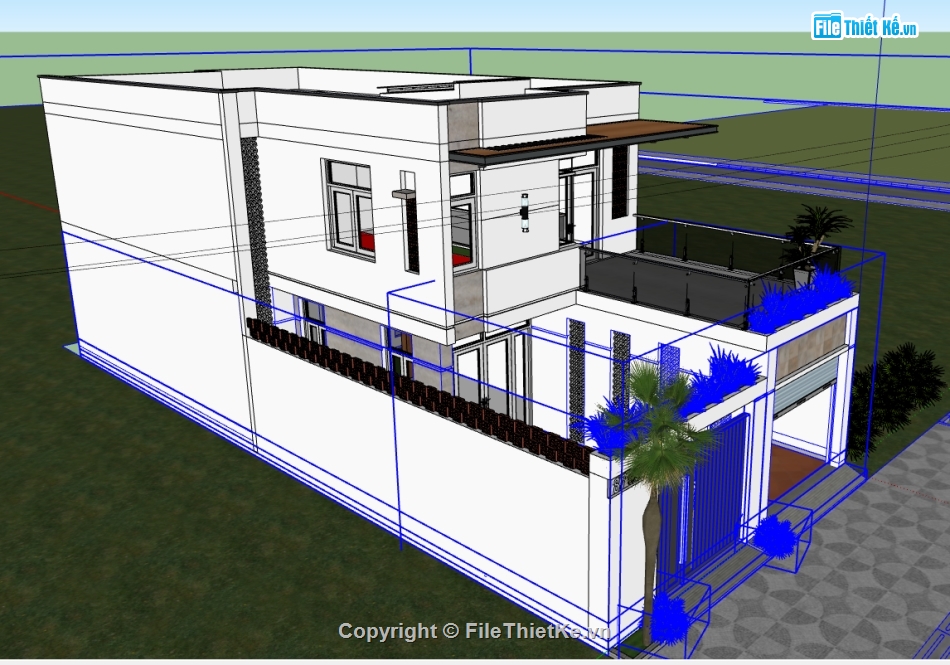 File sketchup nhà phố 2 tầng,model sketchup nhà phố 2 tầng,model su nhà phố 2 tầng,model nhà phố 2 tầng,3d su nhà phố 2 tầng,sketchup nhà phố 2 tầng