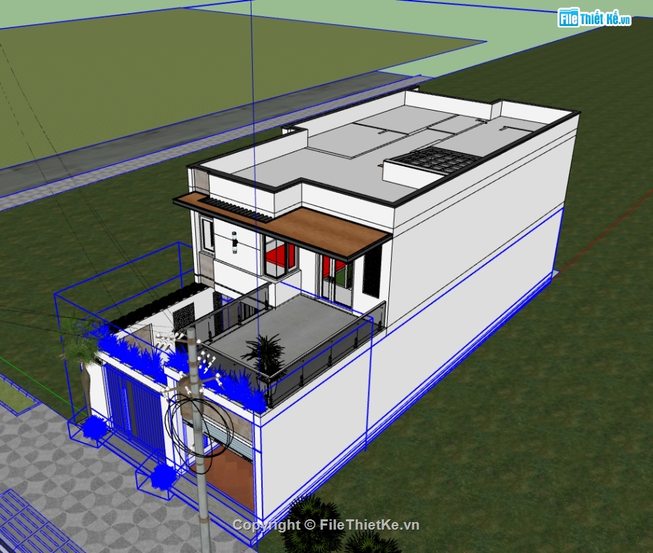 File sketchup nhà phố 2 tầng,model sketchup nhà phố 2 tầng,model su nhà phố 2 tầng,model nhà phố 2 tầng,3d su nhà phố 2 tầng,sketchup nhà phố 2 tầng