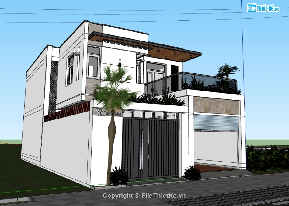 File sketchup nhà phố 2 tầng,model sketchup nhà phố 2 tầng,model su nhà phố 2 tầng,model nhà phố 2 tầng,3d su nhà phố 2 tầng,sketchup nhà phố 2 tầng