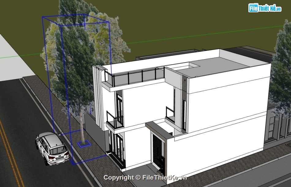 File su nhà phố 2 tầng,model sketchup,sketchup nhà phố 2 tầng,file sketchup nhà phố 2 tầng,model sketchup nhà phố 2 tầng