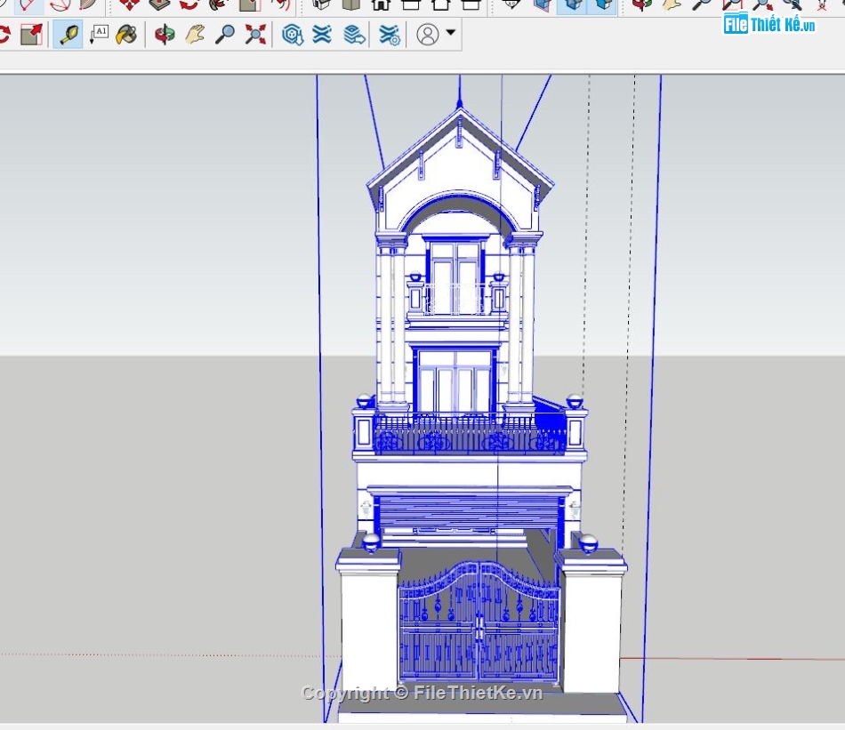 nhà phố 2 tầng,file su nhà phố 2 tầng,model nhà phố 2 tầng,3d nhà phố 2 tầng,dựng 3d nhà phố 2 tầng,model sketchup nhà phố 2 tầng