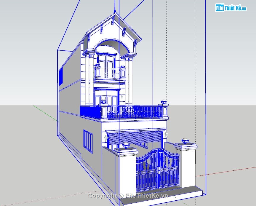 nhà phố 2 tầng,file su nhà phố 2 tầng,model nhà phố 2 tầng,3d nhà phố 2 tầng,dựng 3d nhà phố 2 tầng,model sketchup nhà phố 2 tầng