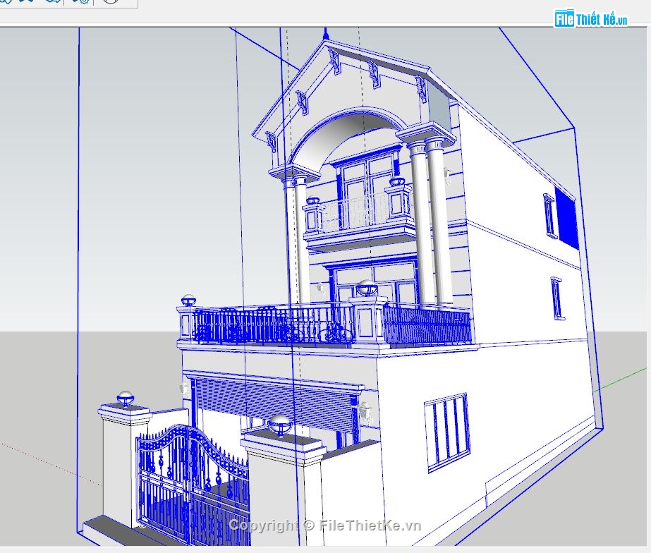 nhà phố 2 tầng,file su nhà phố 2 tầng,model nhà phố 2 tầng,3d nhà phố 2 tầng,dựng 3d nhà phố 2 tầng,model sketchup nhà phố 2 tầng