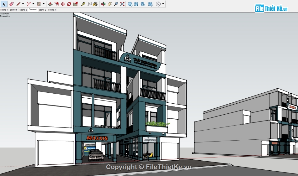 File sketchup cửa hàng bán ô tô,sketchup cửa hàng bán ô tô,Model showroom,model su showroom,showroom