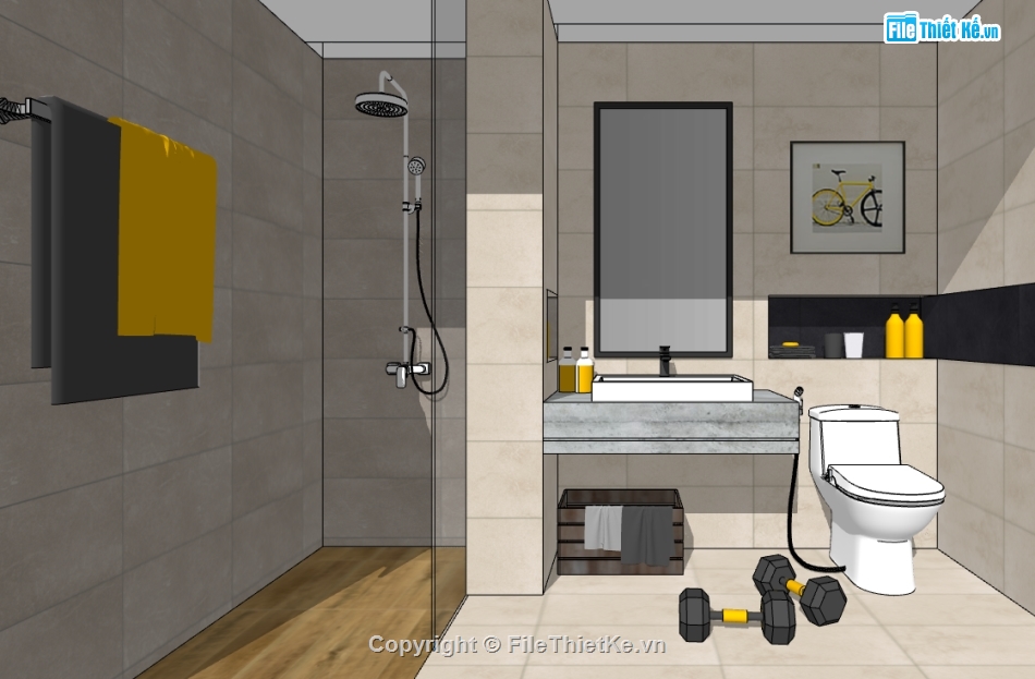 file su wc,file su nhà vệ sinh,sketchup nhà wc