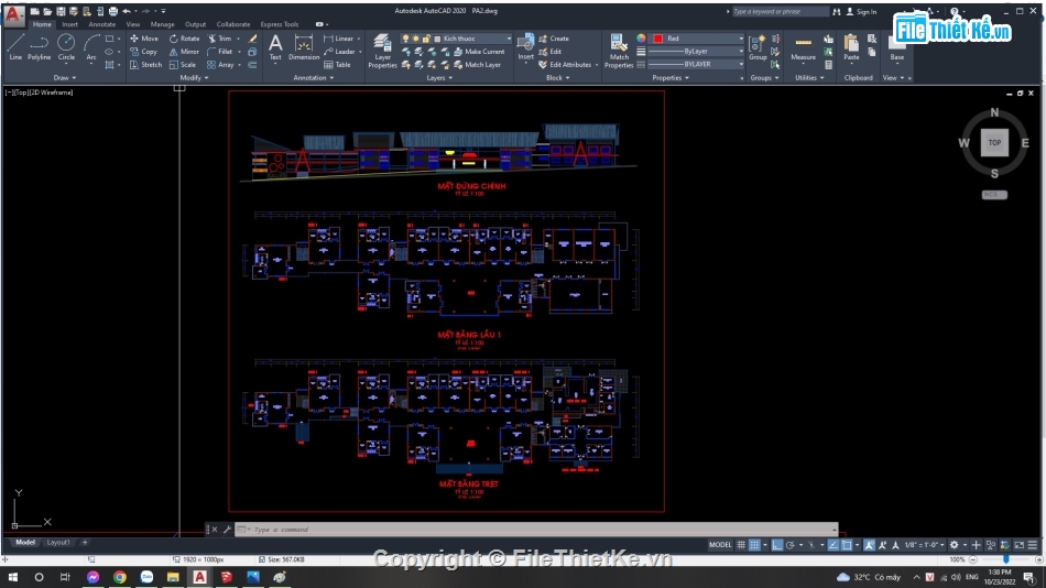 trường mầm non 2 tầng,mầm non 2 tầng,sketchup trường mầm non,phối cảnh trường mầm non