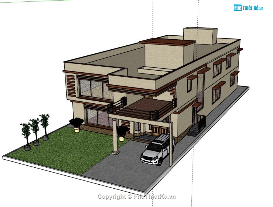 biệt thự 2 tầng,biệt thự đẹp 2 tầng,biệt thự 2 tầng đẹp,Model su biệt thự 2 tầng